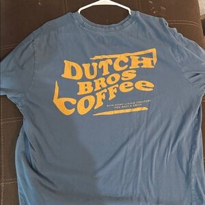Dutch Bros Blue and Yellow Tee